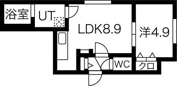 アステールナンゴウナナ(1LDK/3階)の間取り写真