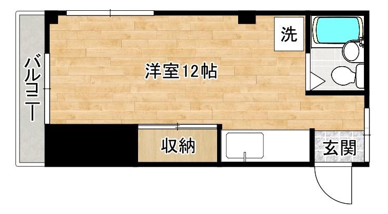 八重洲ビル(ワンルーム/2階)の間取り写真