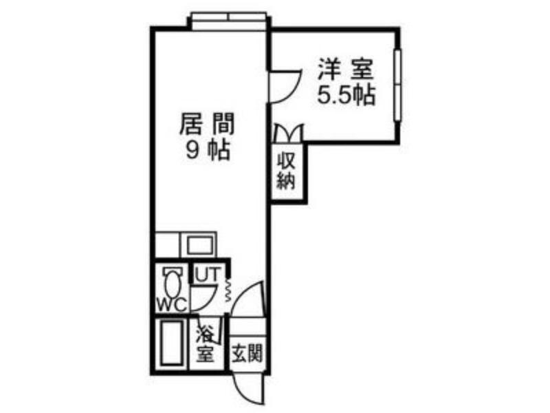 メゾンステラV(1LDK/3階)の間取り写真