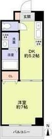 シビラ柴島(1DK/1階)の間取り写真
