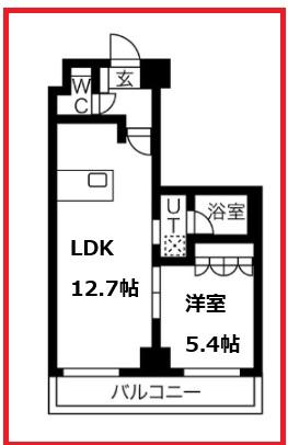 レグゼ八広(1LDK/5階)の間取り写真