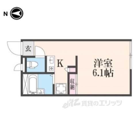 レオパレスGREEN(1K/2階)の間取り写真