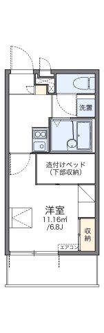 レオパレス寺地(1K/2階)の間取り写真