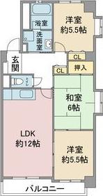エスポワール五反田(3LDK/2階)の間取り写真