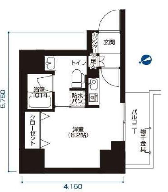 アーバネックス大森(ワンルーム/2階)の間取り写真