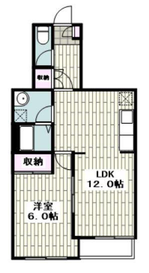 コーポSS(1LDK/1階)の間取り写真