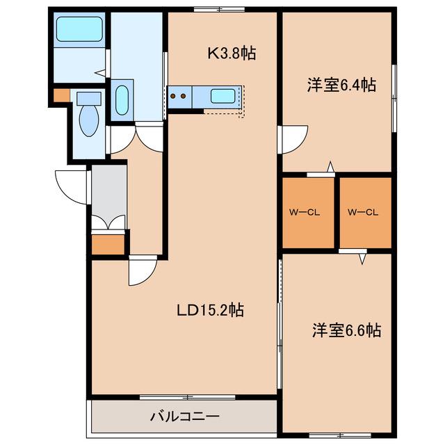 AVANT GARDEVIIアヴァンギャルド7(2LDK/4階)の間取り写真