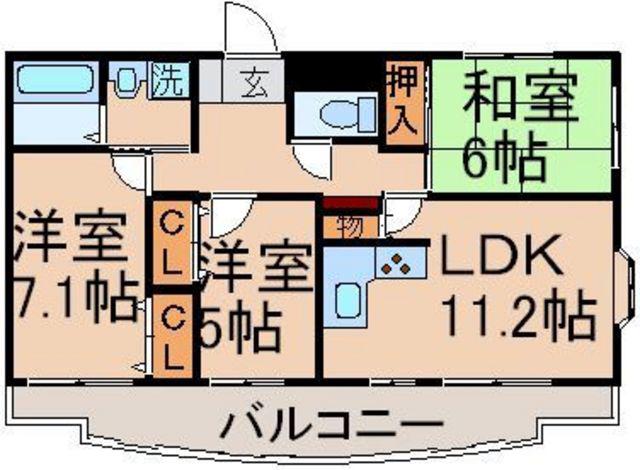 リアライズ八王子大塚(3LDK/4階)の間取り写真