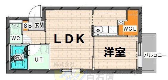 PRINCIPAL 南郷(1LDK/3階)の間取り写真