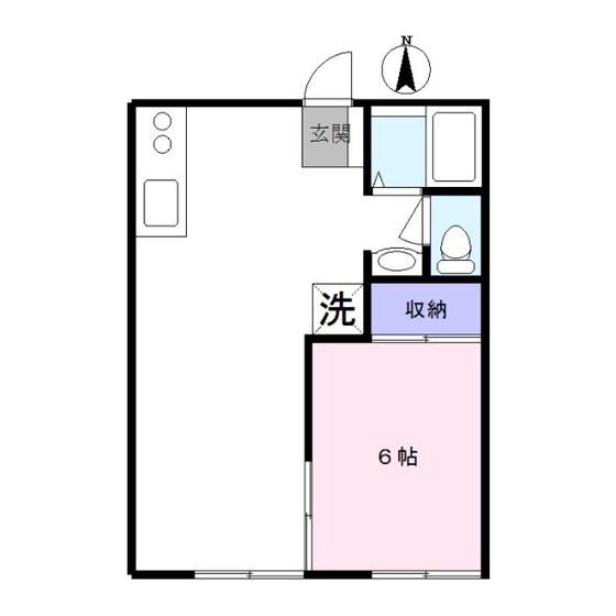 ドミスアーズ(1LDK/2階)の間取り写真