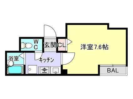 北本町プラザIII(1K/2階)の間取り写真