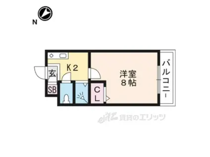 サンリッチMIYUKI(1K/3階)の間取り写真