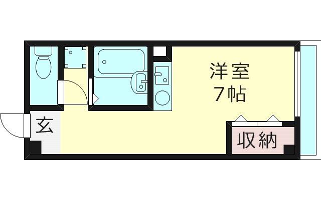 アリタマンション京橋(ワンルーム/4階)の間取り写真