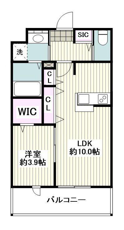 メゾン イナモトII(1LDK/2階)の間取り写真