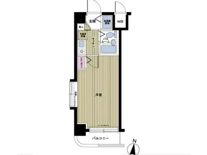 フェニックス下落合(1K/7階)の間取り写真