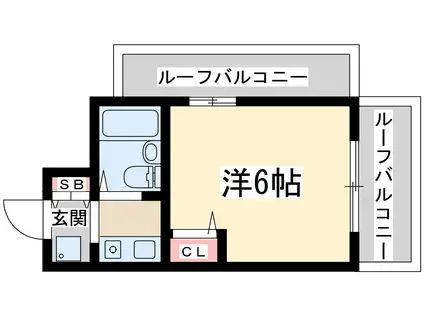 エスリード北大阪(1K/8階)の間取り写真