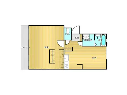 いからしハイツ(1LDK/2階)の間取り写真