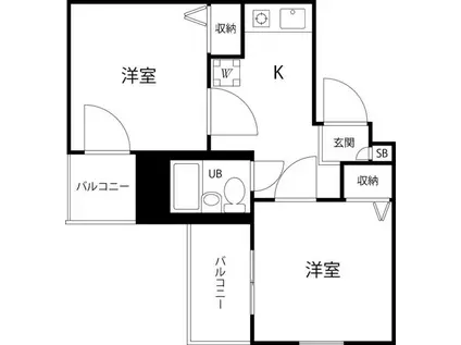 T S GARDEN蓮根II(2K/3階)の間取り写真