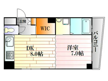 メリーアパート(1DK/1階)の間取り写真