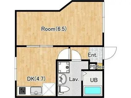 ソル東尾久(1DK/4階)の間取り写真