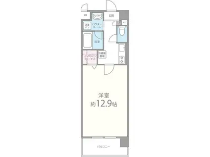 エスペーロ神田(1K/2階)の間取り写真