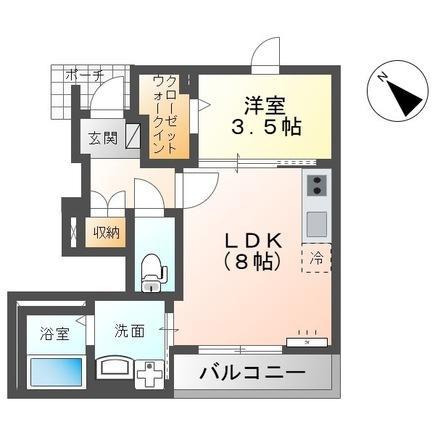 市原市姉崎アパート(1LDK/1階)の間取り写真