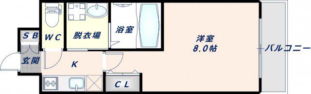 アマービレ布施(1K/7階)の間取り写真