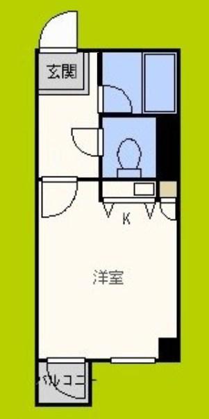 ビジタル湊町7(ワンルーム/3階)の間取り写真