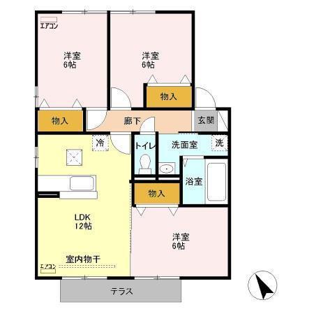 ソフィエル(3LDK/1階)の間取り写真