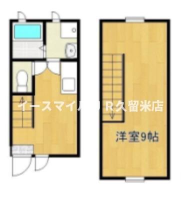 コル・クラージュ(1DK/1階)の間取り写真
