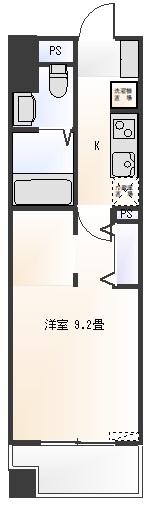 アコール千曲(1K/6階)の間取り写真