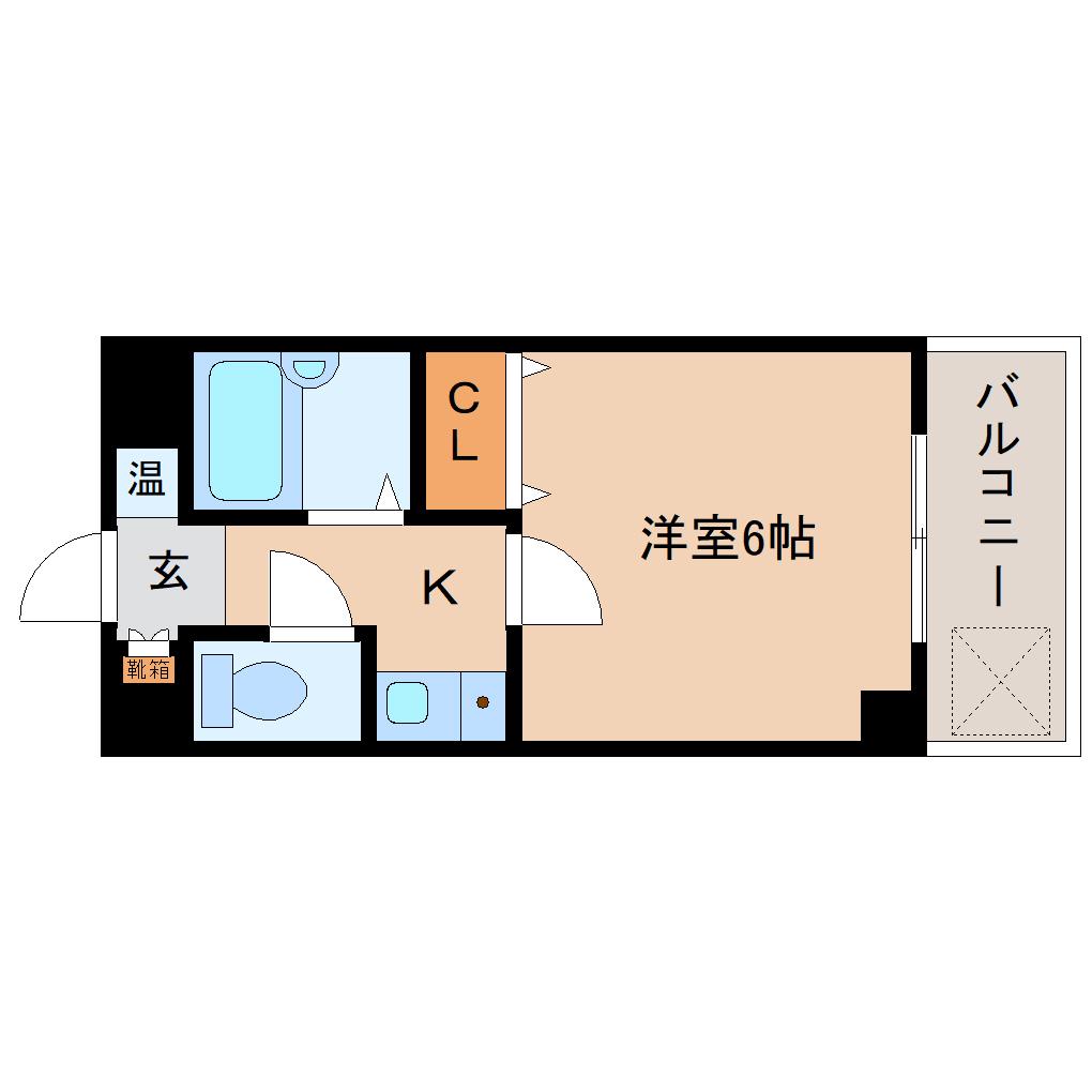 ヤマセン3番館(1K/2階)の間取り写真