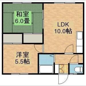 メゾンドメッセ(2LDK/3階)の間取り写真