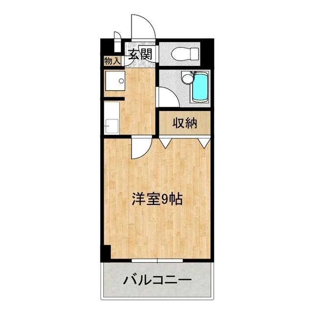 サンシャイン松代(1K/6階)の間取り写真