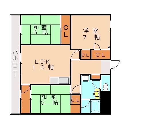 プリオール8(3LDK/2階)の間取り写真