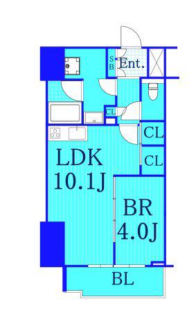 アーバネージュ新横浜(1LDK/7階)の間取り写真