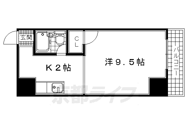 クリーンハイツオンリーワン(1K/1階)の間取り写真