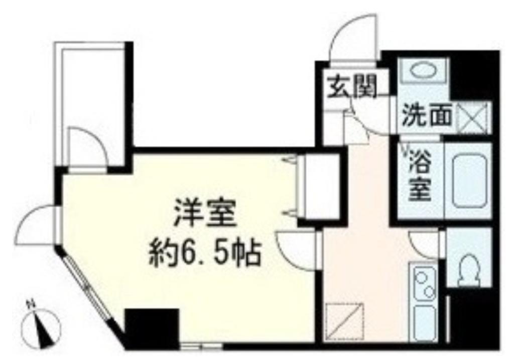ブリヤン諏訪台(1K/2階)の間取り写真