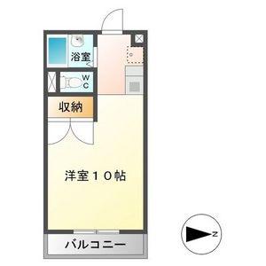 ひまわりはうす(ワンルーム/2階)の間取り写真