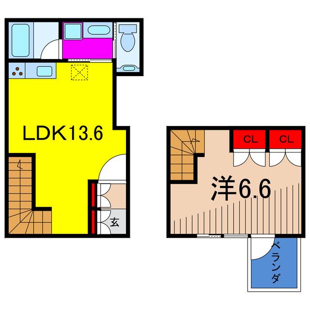 メゾンヴェリテ(1LDK/1階)の間取り写真