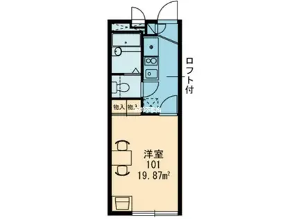 レオパレスAIKEI(1K/3階)の間取り写真