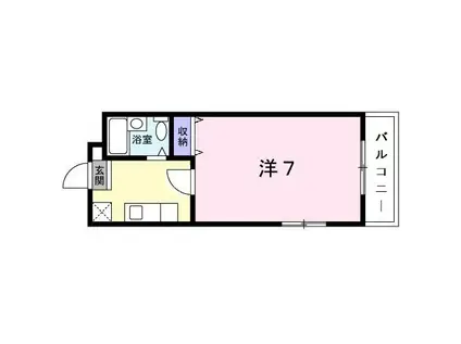 レガーロ高松(1K/3階)の間取り写真