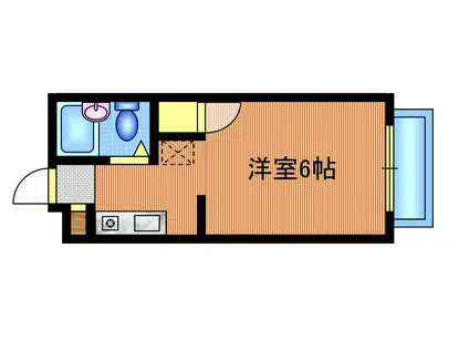 井の頭ヒルズ(ワンルーム/2階)の間取り写真