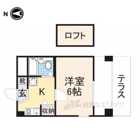 シティパレスJR郡山駅前P2(1K/3階)の間取り写真