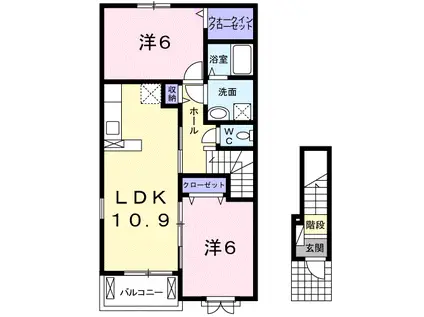 サンリットM(2LDK/2階)の間取り写真