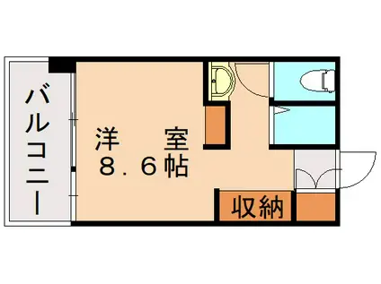 コンプレート古船場(ワンルーム/2階)の間取り写真