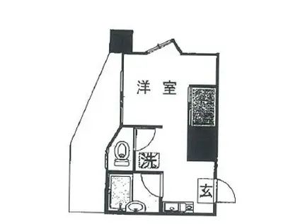 ウィズKYH(ワンルーム/6階)の間取り写真