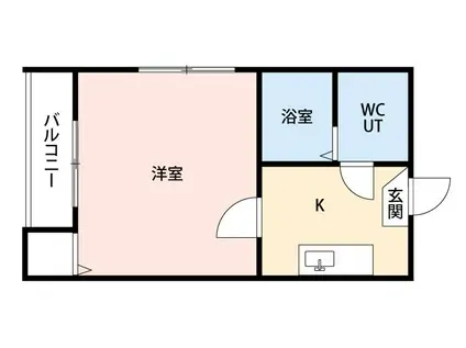 タウンコート高畑(1K/1階)の間取り写真