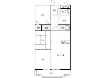 アーバンヒルズ長山(3LDK/2階)の間取り写真