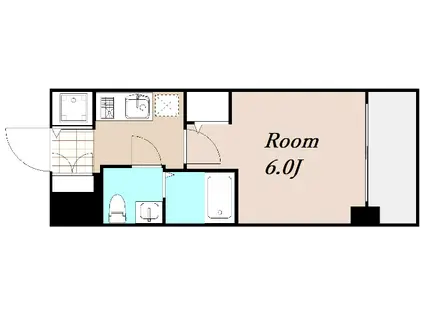 サムティ土佐堀RIBERA(1K/9階)の間取り写真